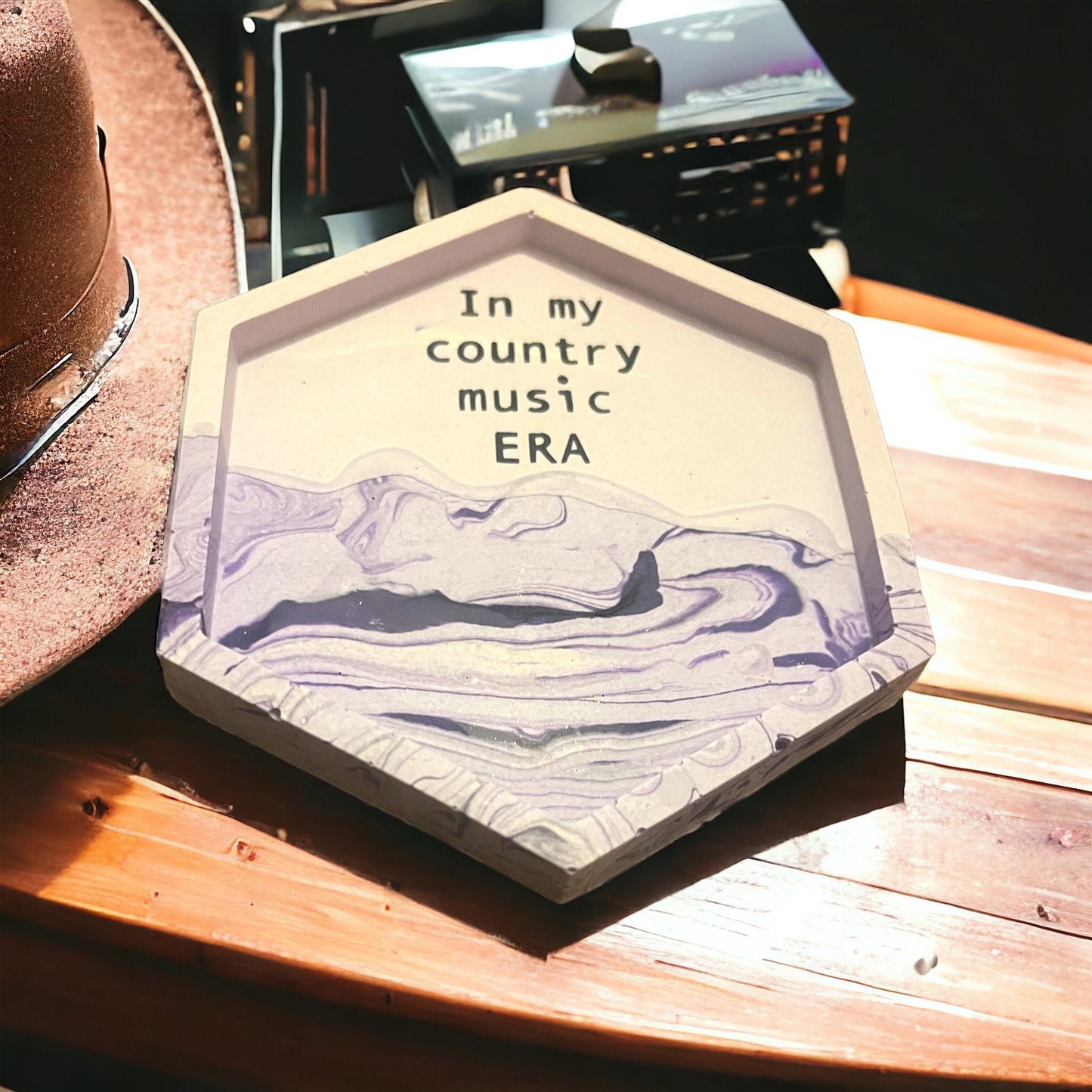 Trinket & Jewellery Hexagon Tray - Country Music Era