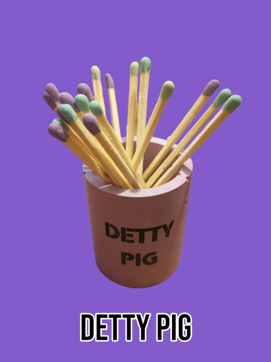 Matchstick Holder - Detty Pig