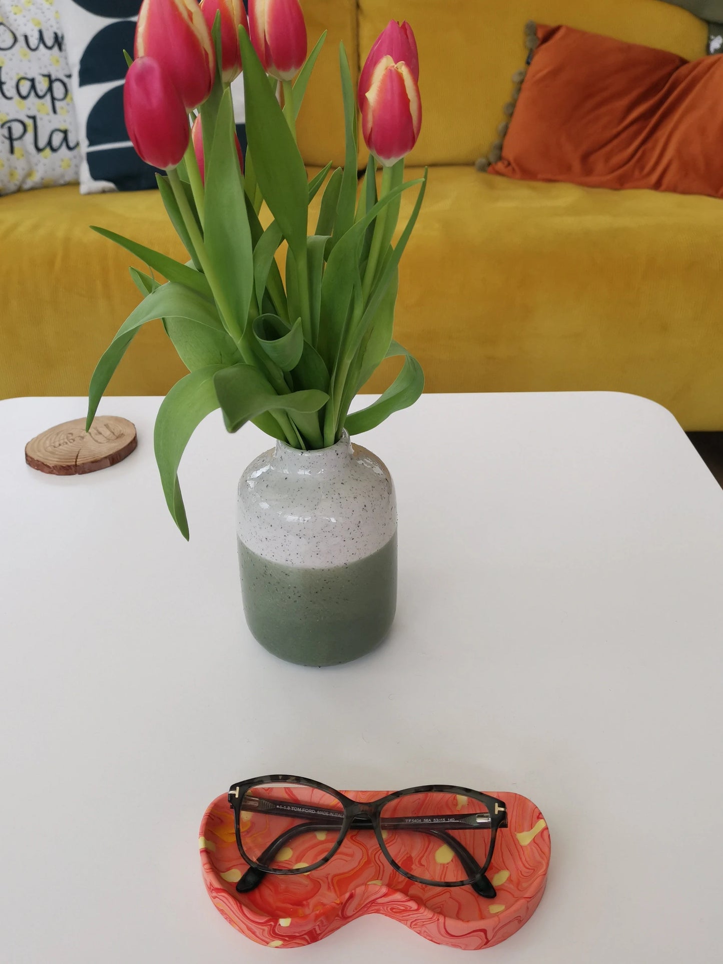 Glasses Tray - Polka Dot