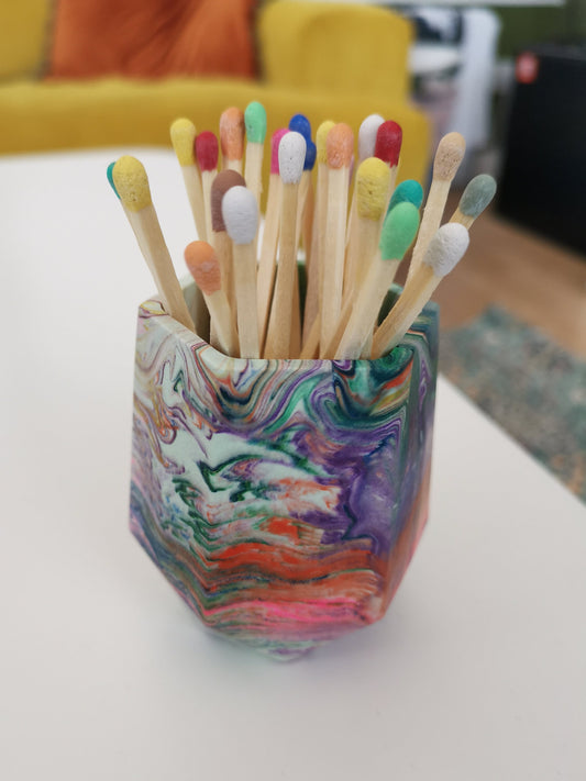 Matchstick Holder - Rainbow