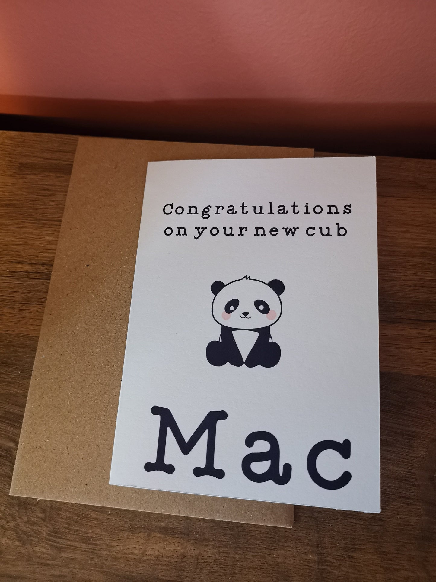 New Baby Card - Panda